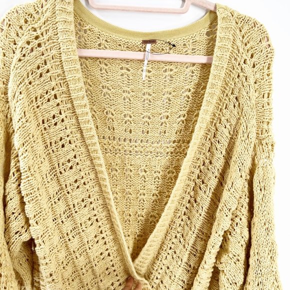 Free People Your Embrace Crochet Cardigan Sweater - Picture 9 of 14